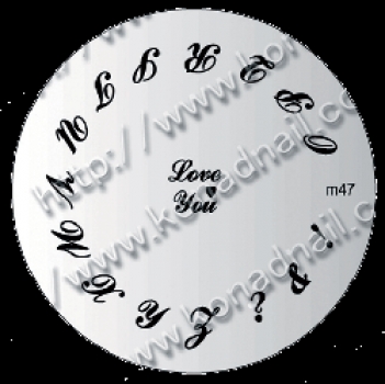 Konad Stamping Template 47