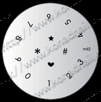 Konad Stamping Template 42