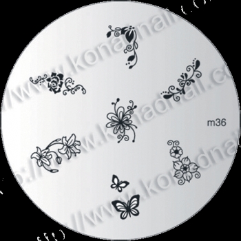Konad Stamping Template 36