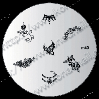 Konad Stamping Template 40