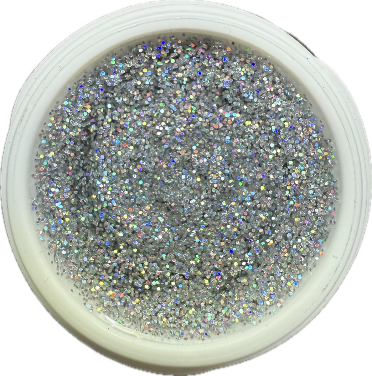 Glitter Gel 07 Silber Irisierend