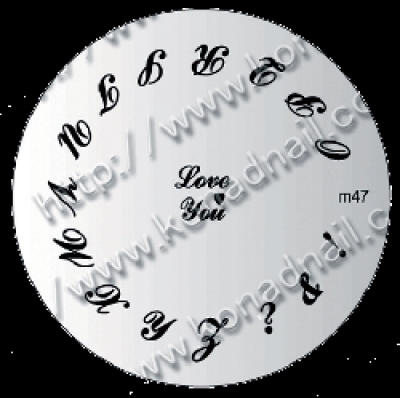 Konad Stamping Template 47