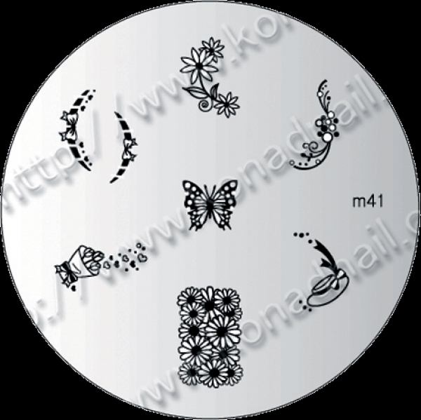 Konad Stamping Template 41