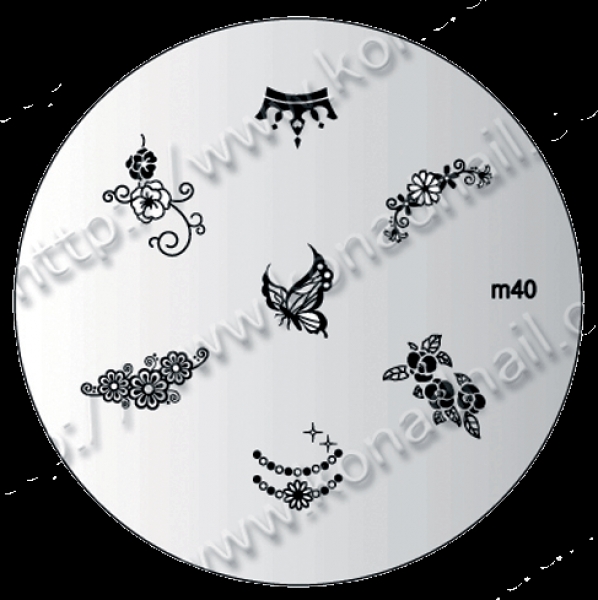Konad Stamping Template 40