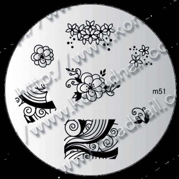 Konad Stamping Template 51