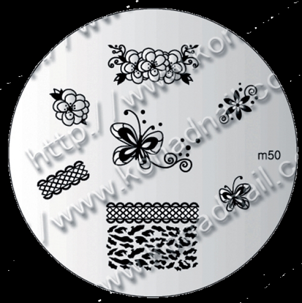Konad Stamping Template 50