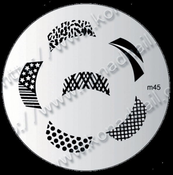 Konad Stamping Template 45