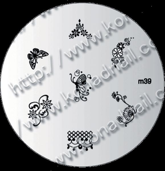 Konad Stamping Template 39