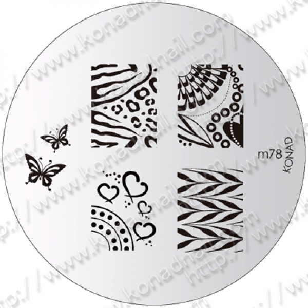 Konad Stamping Template 78