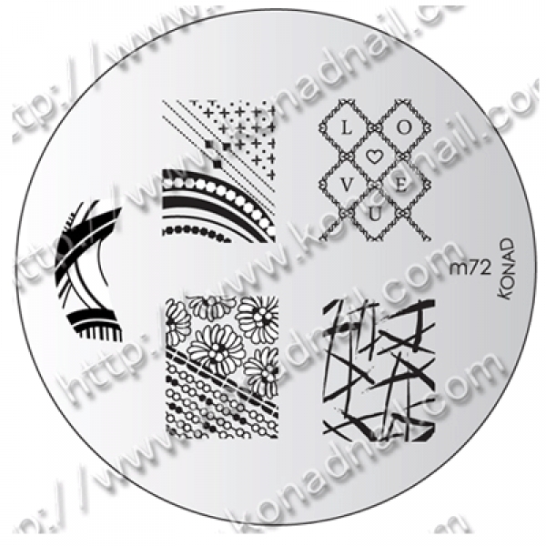 Konad Stamping Template 72